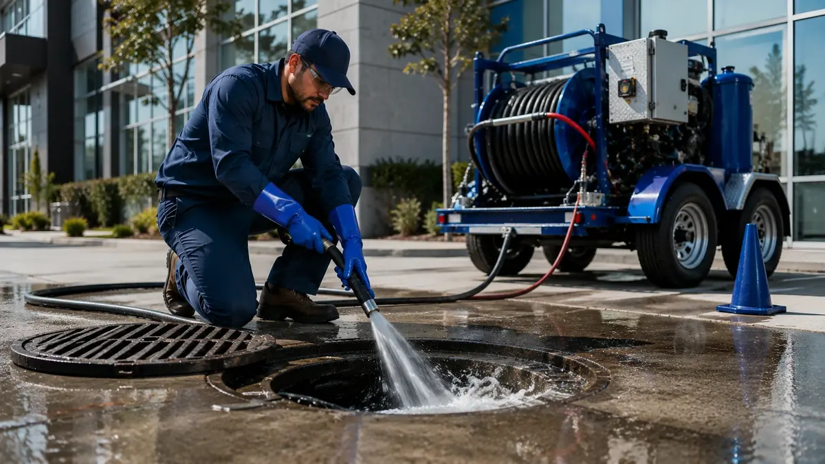 Commercial Hydro Jet Drain Cleaning in Tarzana