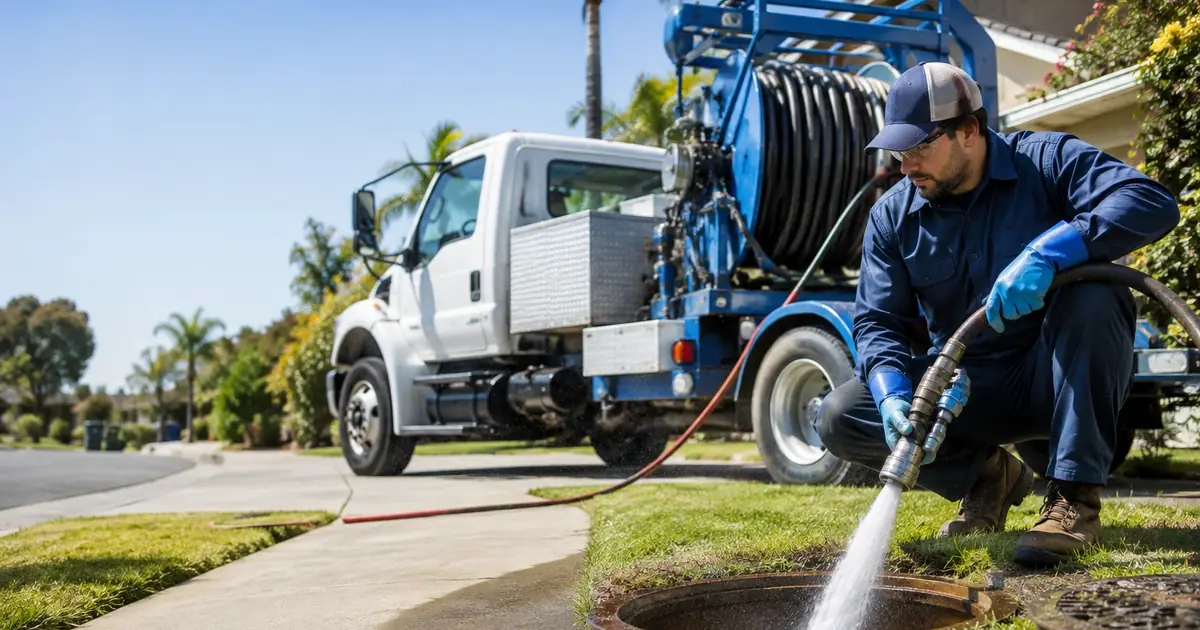 Hydro jet sewer cleaning Tarzana