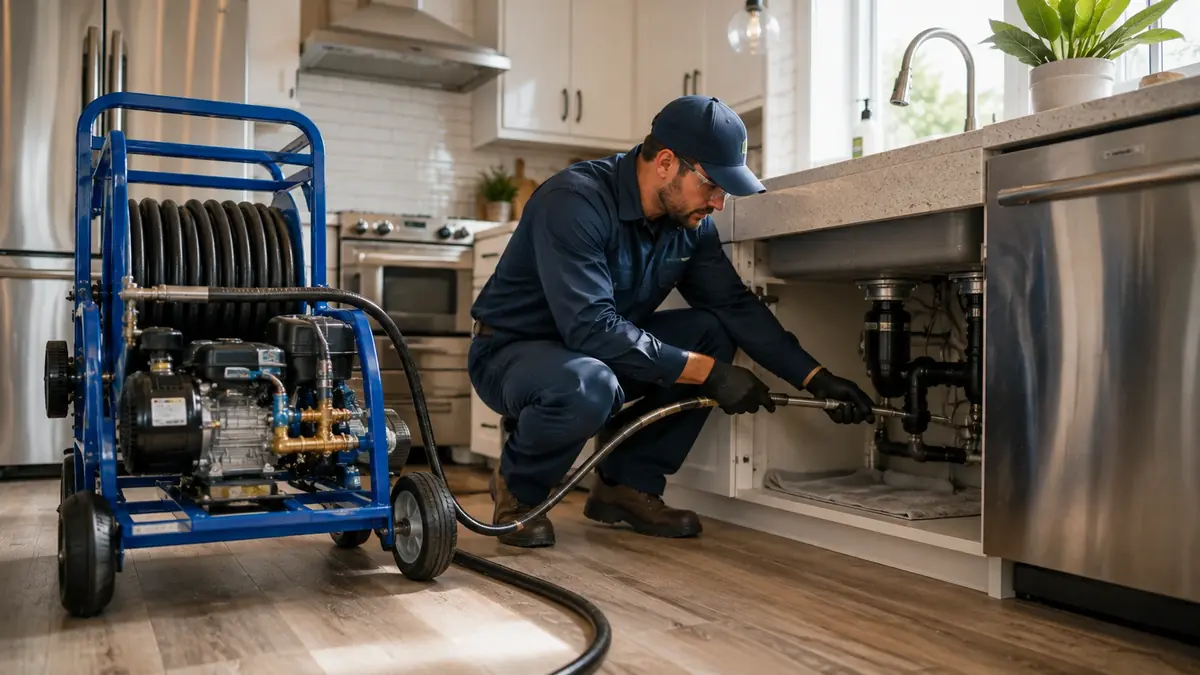 Kitchen Drain Hydro Jetting in Tarzana